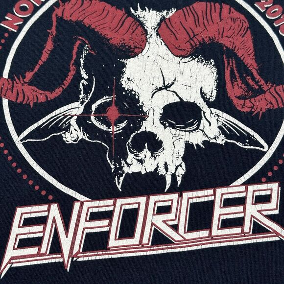 Enforcer Shirt Mens XL Black Swedish Heavy Metal Band From Beyond 2016 Tour - Picture 11 of 15